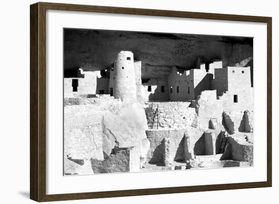 Cliff Palace Ruins BW-Douglas Taylor-Framed Photographic Print