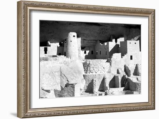 Cliff Palace Ruins BW-Douglas Taylor-Framed Photographic Print