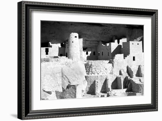 Cliff Palace Ruins BW-Douglas Taylor-Framed Photographic Print