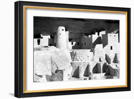 Cliff Palace Ruins BW-Douglas Taylor-Framed Photographic Print