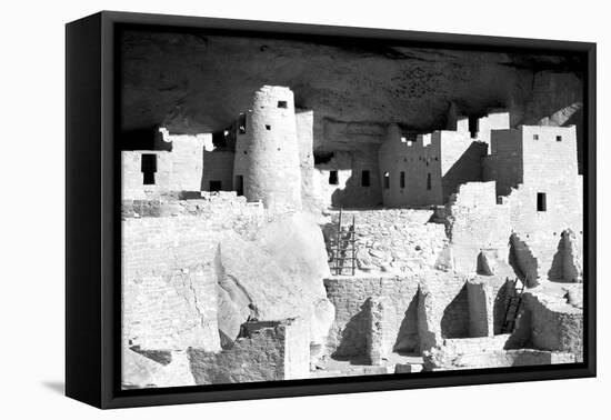 Cliff Palace Ruins BW-Douglas Taylor-Framed Premier Image Canvas