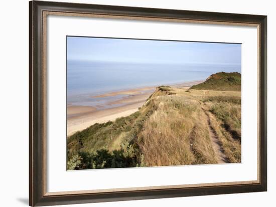 Cliff Path from Cromer to Overstran, Norfolk, England, United Kingdom, Europe-Mark Sunderland-Framed Photographic Print
