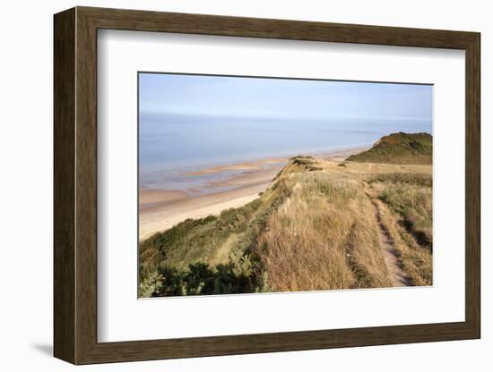 Cliff Path from Cromer to Overstran, Norfolk, England, United Kingdom, Europe-Mark Sunderland-Framed Photographic Print