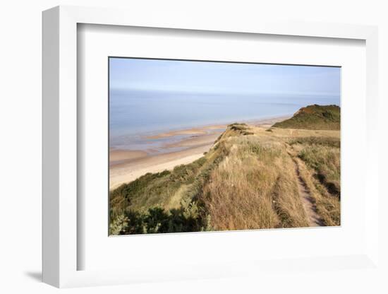 Cliff Path from Cromer to Overstran, Norfolk, England, United Kingdom, Europe-Mark Sunderland-Framed Photographic Print