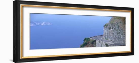 Cliff Road Near Positano Italy-null-Framed Photographic Print