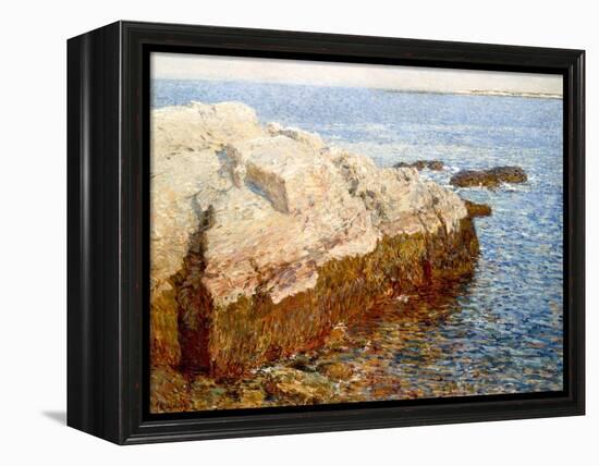 Cliff Rock Appledore (Isles of Shoals, Maine)-Childe Hassam-Framed Premier Image Canvas