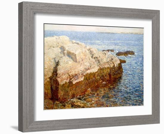 Cliff Rock Appledore (Isles of Shoals, Maine)-Childe Hassam-Framed Giclee Print