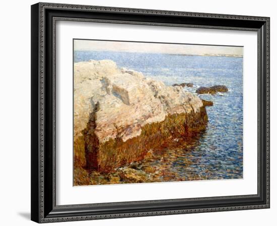 Cliff Rock Appledore (Isles of Shoals, Maine)-Childe Hassam-Framed Giclee Print