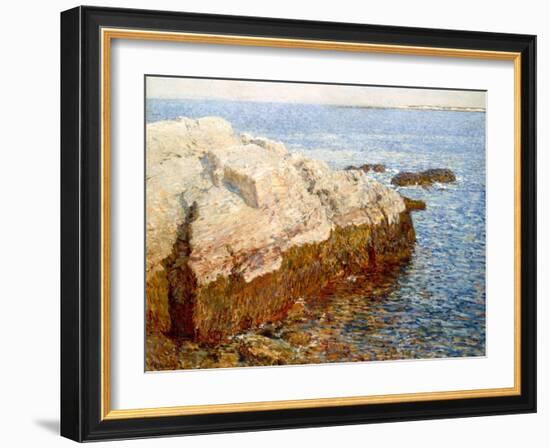 Cliff Rock Appledore (Isles of Shoals, Maine)-Childe Hassam-Framed Giclee Print