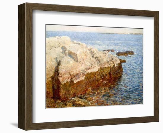 Cliff Rock Appledore (Isles of Shoals, Maine)-Childe Hassam-Framed Giclee Print