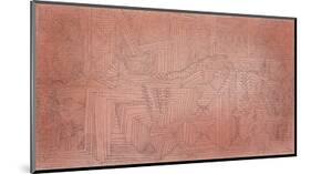 Cliff Temples with Firs; Felsentempel Mit Tannen-Paul Klee-Mounted Premium Giclee Print