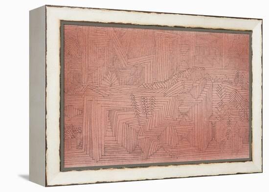 Cliff Temples with Firs; Felsentempel Mit Tannen-Paul Klee-Framed Premier Image Canvas