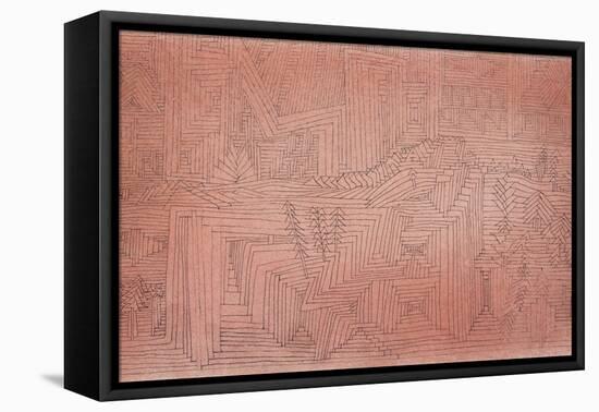 Cliff Temples with Firs; Felsentempel Mit Tannen-Paul Klee-Framed Premier Image Canvas