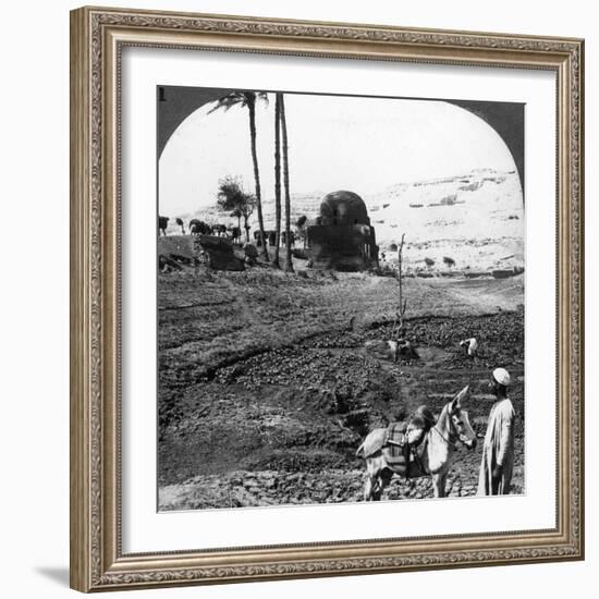 Cliff Tombs of the Lords of Assiut, Egypt, 1905-Underwood & Underwood-Framed Photographic Print