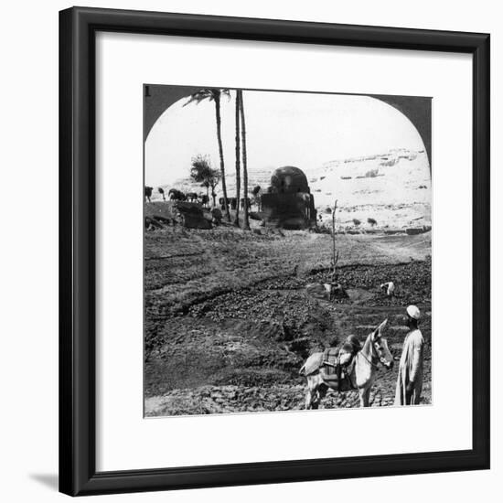 Cliff Tombs of the Lords of Assiut, Egypt, 1905-Underwood & Underwood-Framed Photographic Print