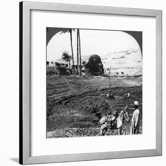 Cliff Tombs of the Lords of Assiut, Egypt, 1905-Underwood & Underwood-Framed Photographic Print