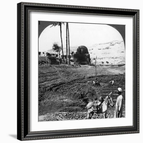 Cliff Tombs of the Lords of Assiut, Egypt, 1905-Underwood & Underwood-Framed Photographic Print