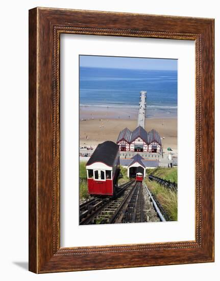 Cliff Tramway and the Pier at Saltburn by the Sea-Mark Sunderland-Framed Photographic Print