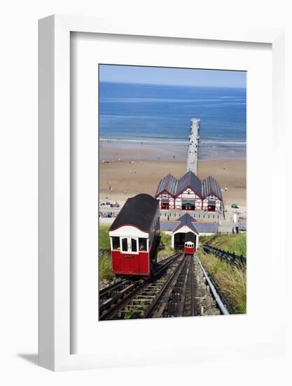 Cliff Tramway and the Pier at Saltburn by the Sea-Mark Sunderland-Framed Photographic Print