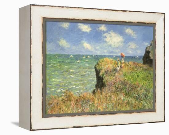 Cliff Walk at Pourville, 1882-Claude Monet-Framed Premier Image Canvas