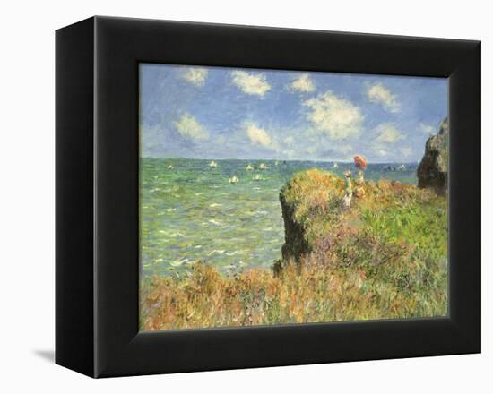 Cliff Walk at Pourville, 1882-Claude Monet-Framed Premier Image Canvas