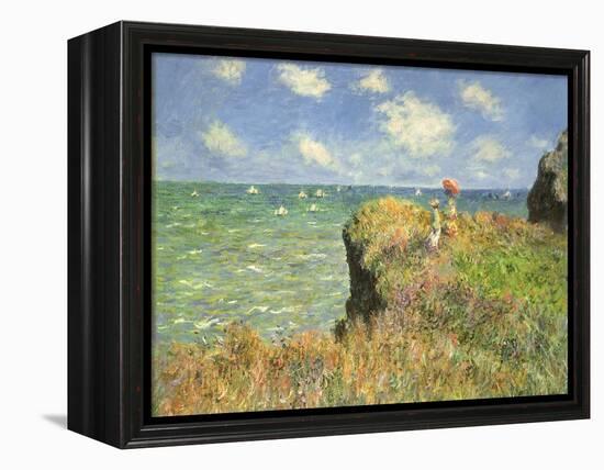 Cliff Walk at Pourville, 1882-Claude Monet-Framed Premier Image Canvas