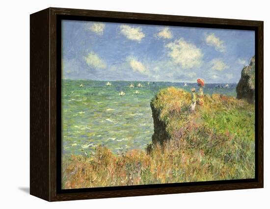 Cliff Walk at Pourville, 1882-Claude Monet-Framed Premier Image Canvas