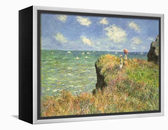 Cliff Walk at Pourville, 1882-Claude Monet-Framed Premier Image Canvas