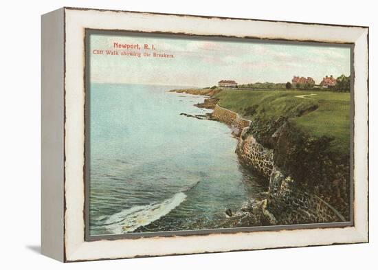 Cliff Walk, Breakers, Newport, Rhode Island-null-Framed Stretched Canvas