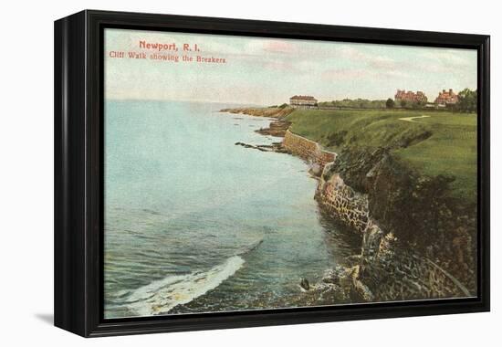 Cliff Walk, Breakers, Newport, Rhode Island-null-Framed Stretched Canvas