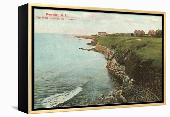 Cliff Walk, Breakers, Newport, Rhode Island-null-Framed Stretched Canvas