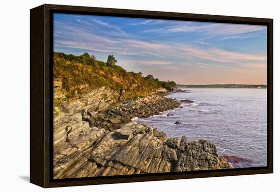 Cliff Walk Newport Rhode Island-null-Framed Stretched Canvas