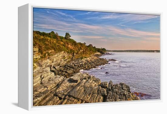 Cliff Walk Newport Rhode Island-null-Framed Stretched Canvas