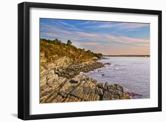 Cliff Walk Newport Rhode Island-null-Framed Photo