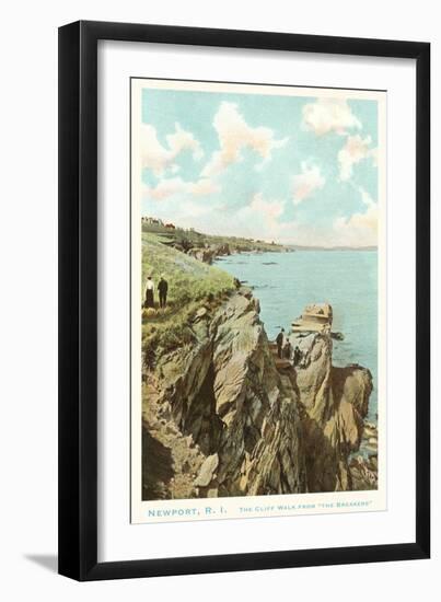 Cliff Walk, Newport, Rhode Island-null-Framed Art Print