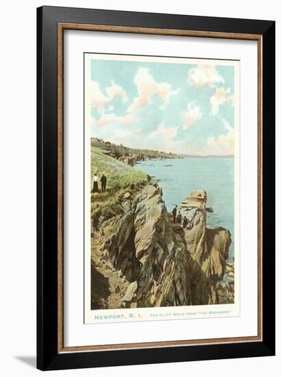 Cliff Walk, Newport, Rhode Island-null-Framed Art Print