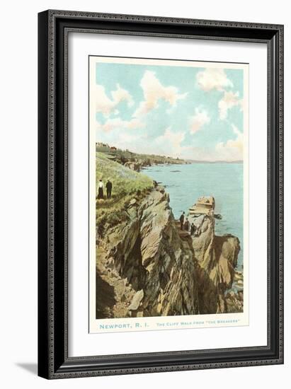 Cliff Walk, Newport, Rhode Island-null-Framed Art Print