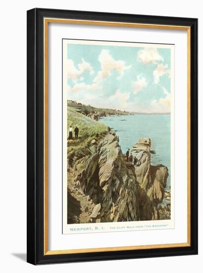 Cliff Walk, Newport, Rhode Island-null-Framed Art Print
