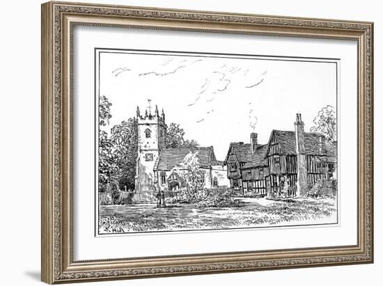 Clifford Church and Old House, Stratford-Upon-Avon, Warwickshire, 1885-Edward Hull-Framed Giclee Print