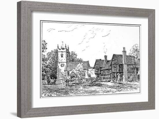 Clifford Church and Old House, Stratford-Upon-Avon, Warwickshire, 1885-Edward Hull-Framed Giclee Print