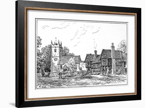 Clifford Church and Old House, Stratford-Upon-Avon, Warwickshire, 1885-Edward Hull-Framed Giclee Print