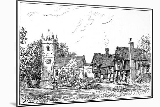 Clifford Church and Old House, Stratford-Upon-Avon, Warwickshire, 1885-Edward Hull-Mounted Giclee Print