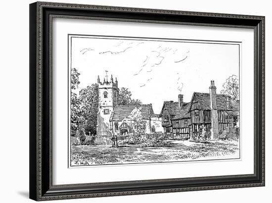 Clifford Church and Old House, Stratford-Upon-Avon, Warwickshire, 1885-Edward Hull-Framed Giclee Print