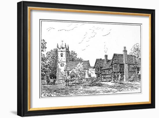 Clifford Church and Old House, Stratford-Upon-Avon, Warwickshire, 1885-Edward Hull-Framed Giclee Print