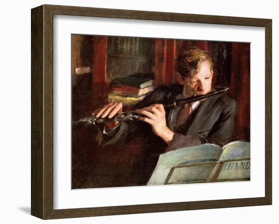 Clifford Musgrave,The Flautist-Diane Matthes-Framed Giclee Print