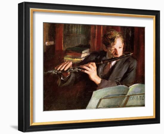 Clifford Musgrave,The Flautist-Diane Matthes-Framed Giclee Print