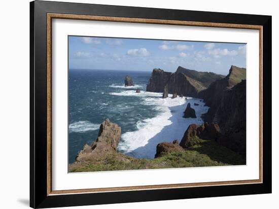 Cliffs and Rock Formations at Ponta Da Sao Lourenco Eastern End of Island of Madeira Portugal-Natalie Tepper-Framed Photo