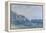 Cliffs and Sailboats at Pourville-Claude Monet-Framed Premier Image Canvas