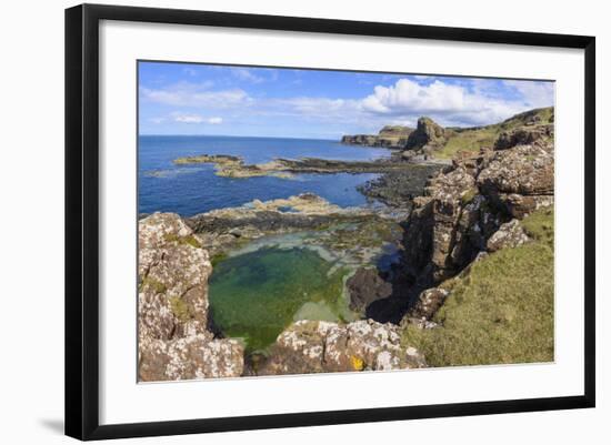 Cliffs around Treshnish Point-Gary Cook-Framed Photographic Print