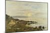 Cliffs at Benerville, Sunset, 1897-Eugène Boudin-Mounted Giclee Print